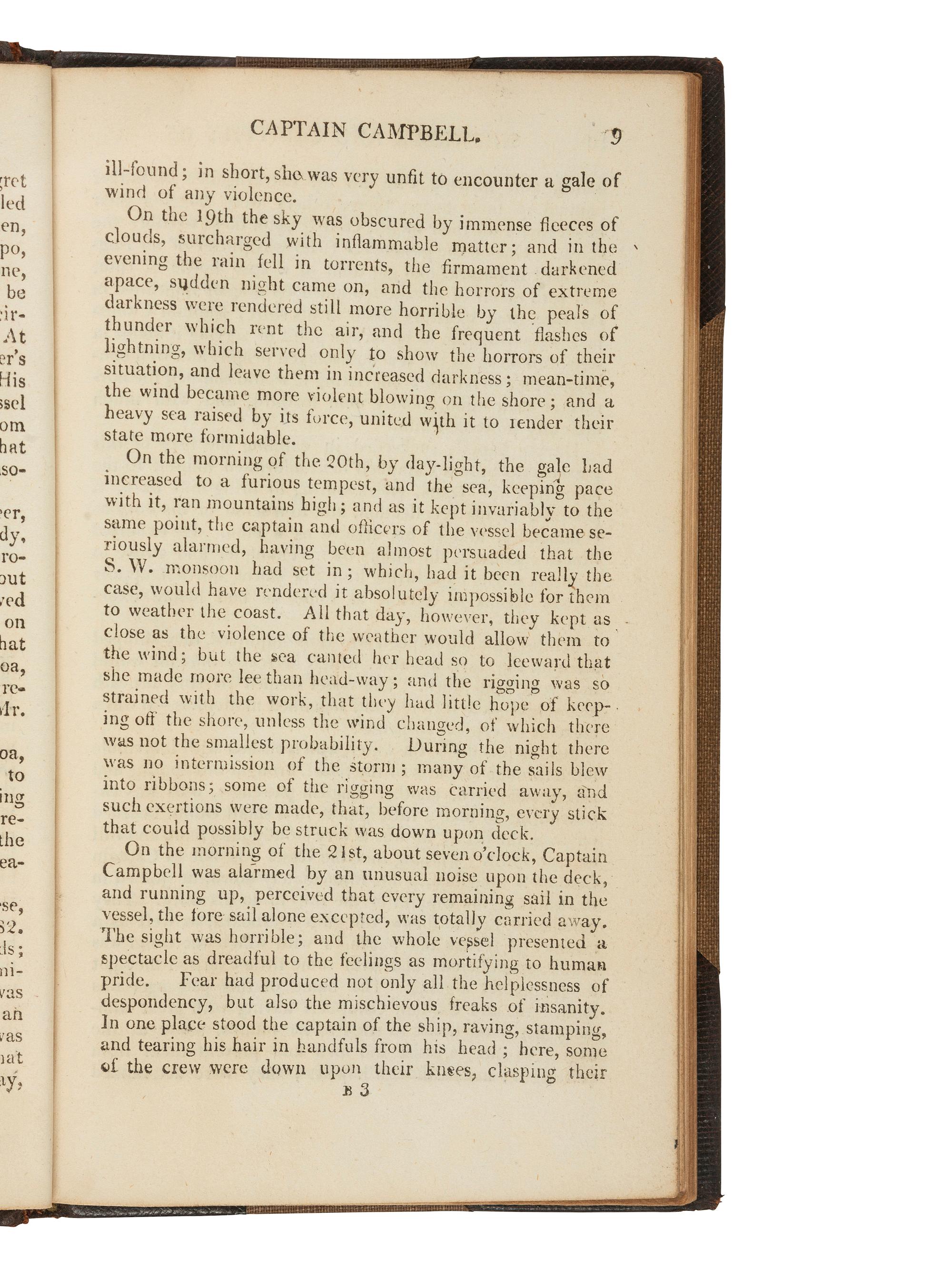 [BRITISH SHIPWRECK & CAPTIVITY]. A group of 9 narratives describing British shipwrecks and resulting captivity, comprising: