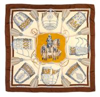 An Hermes Silk Scarf, 35 x 35 inches.