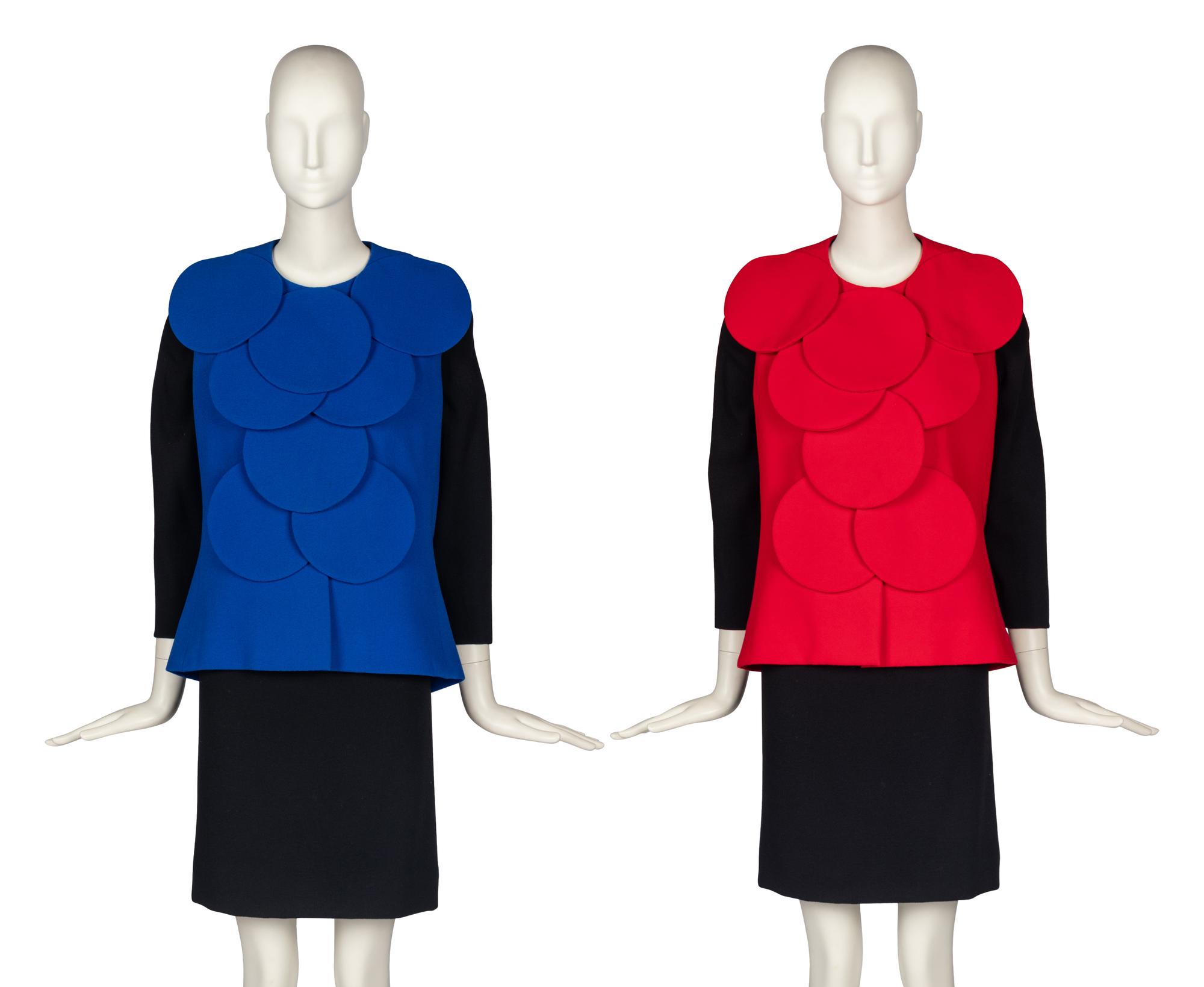 Two Pierre Cardin Haute Couture Tops and Dress, 1992
