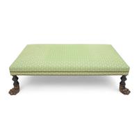 A Regency Style Parcel-Gilt Ottoman