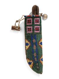Sioux Beaded Hide Knife Sheath