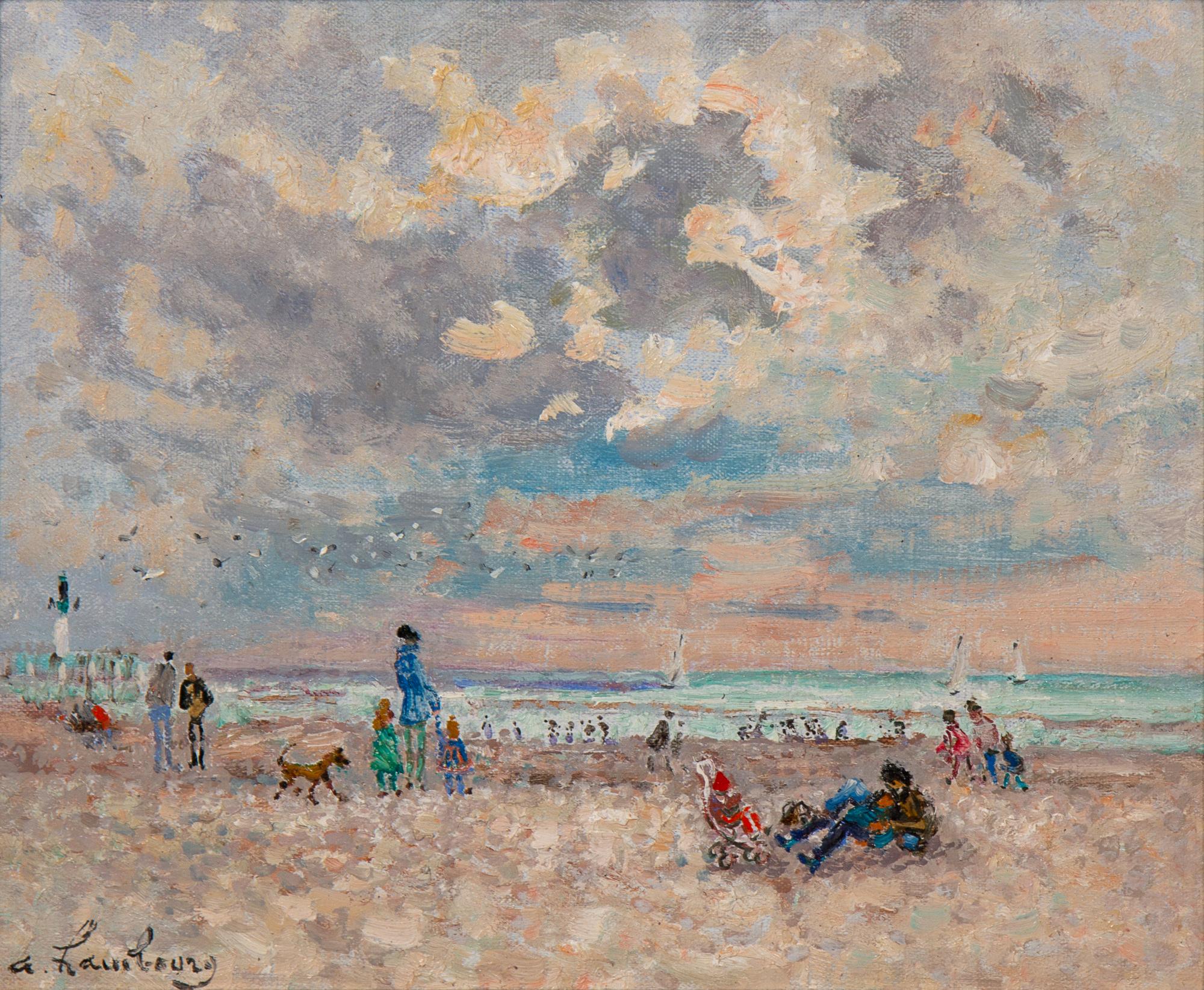 Temps doux, sur la plage, au printemps