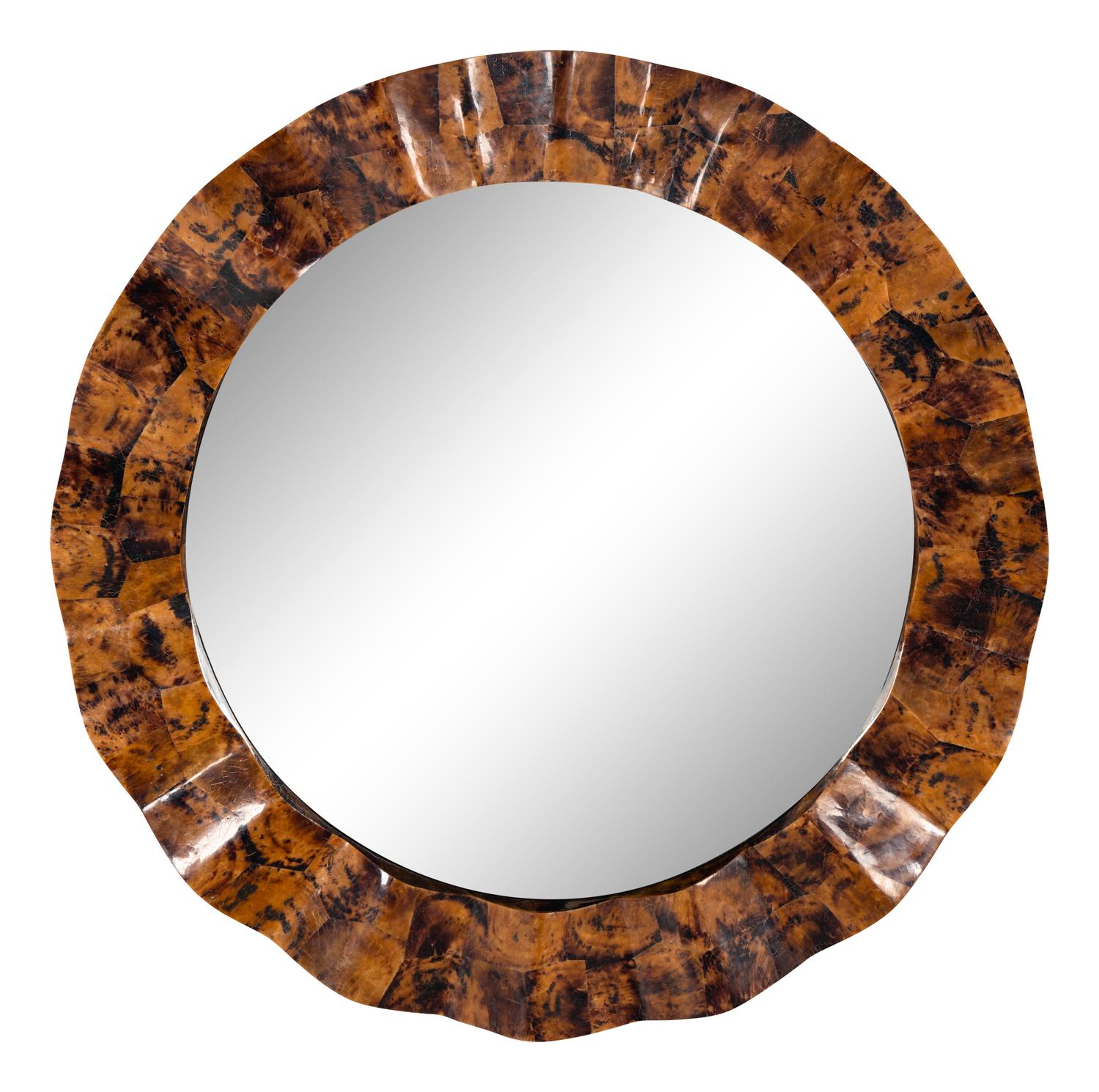 A Contemporary Simulated Horn Mirror