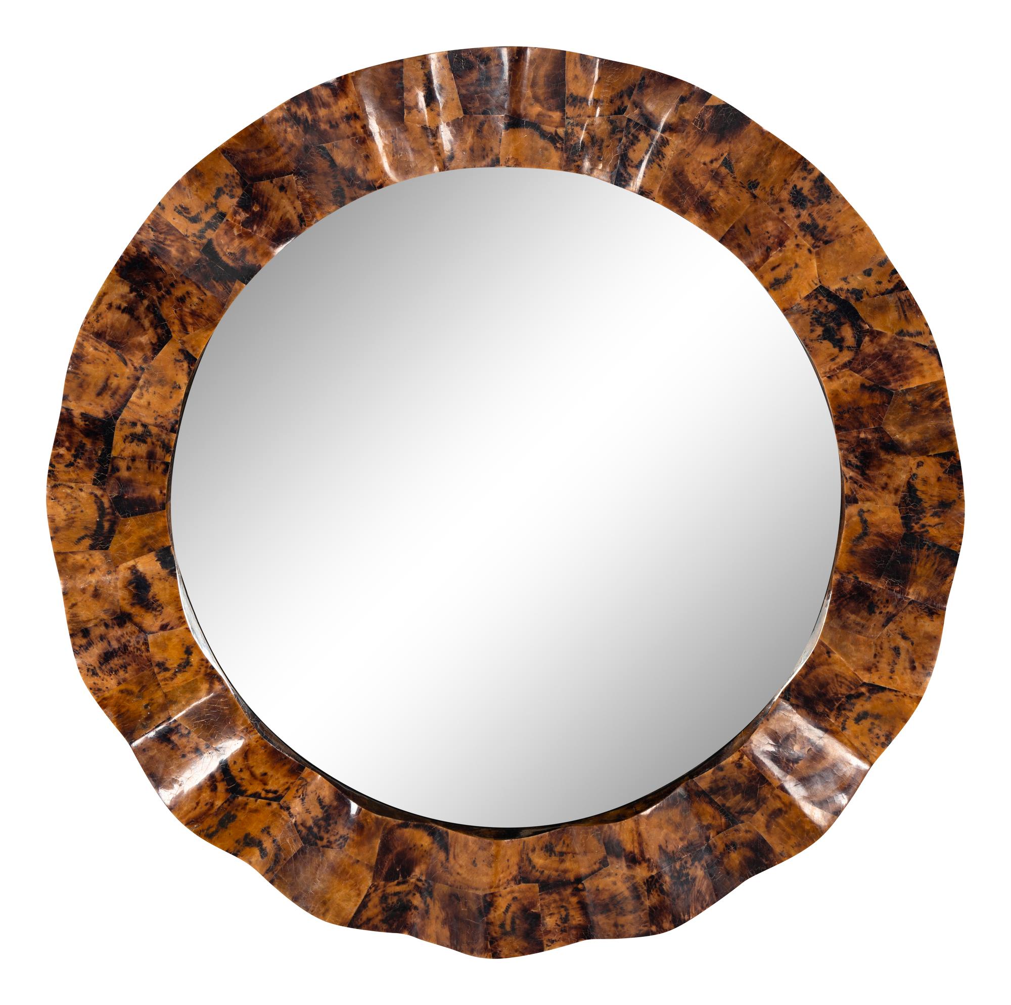 A Contemporary Simulated Horn Mirror