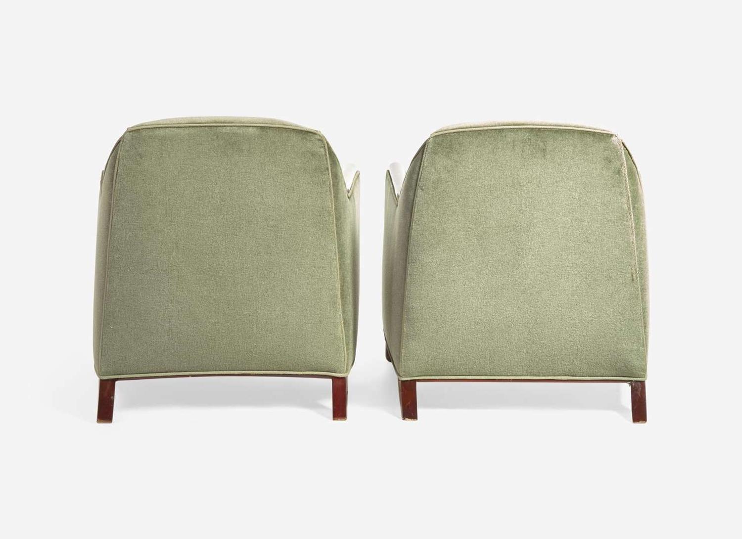 Attributed to Jules Leleu, Pair of Lounge Chairs