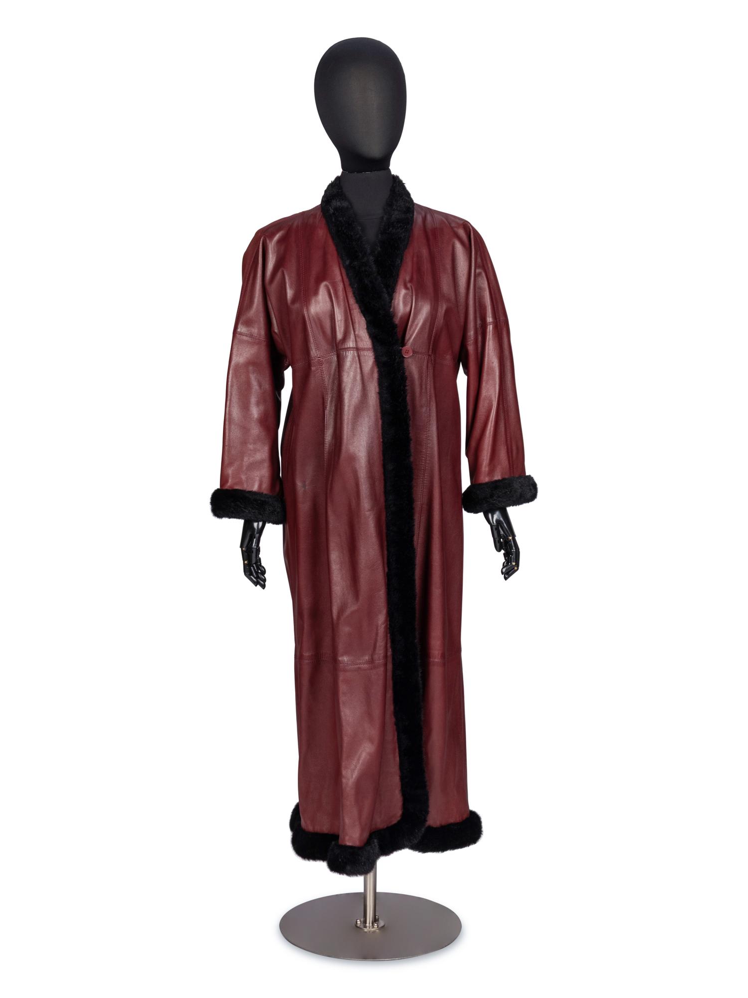 Givenchy, Red Lambskin Coat