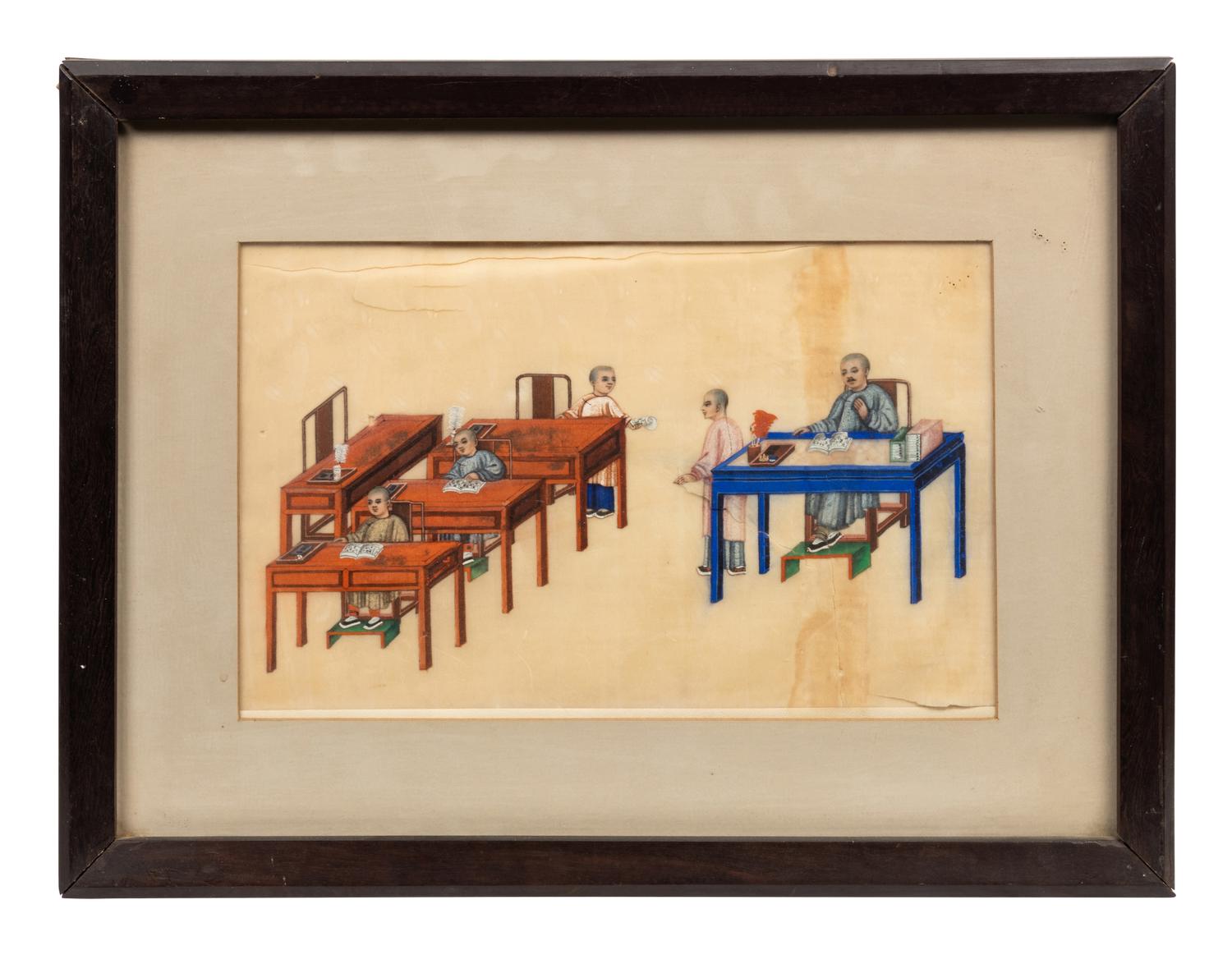 A Group of Twelve Chinese Export Pith Paintings