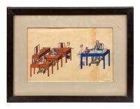 A Group of Twelve Chinese Export Pith Paintings