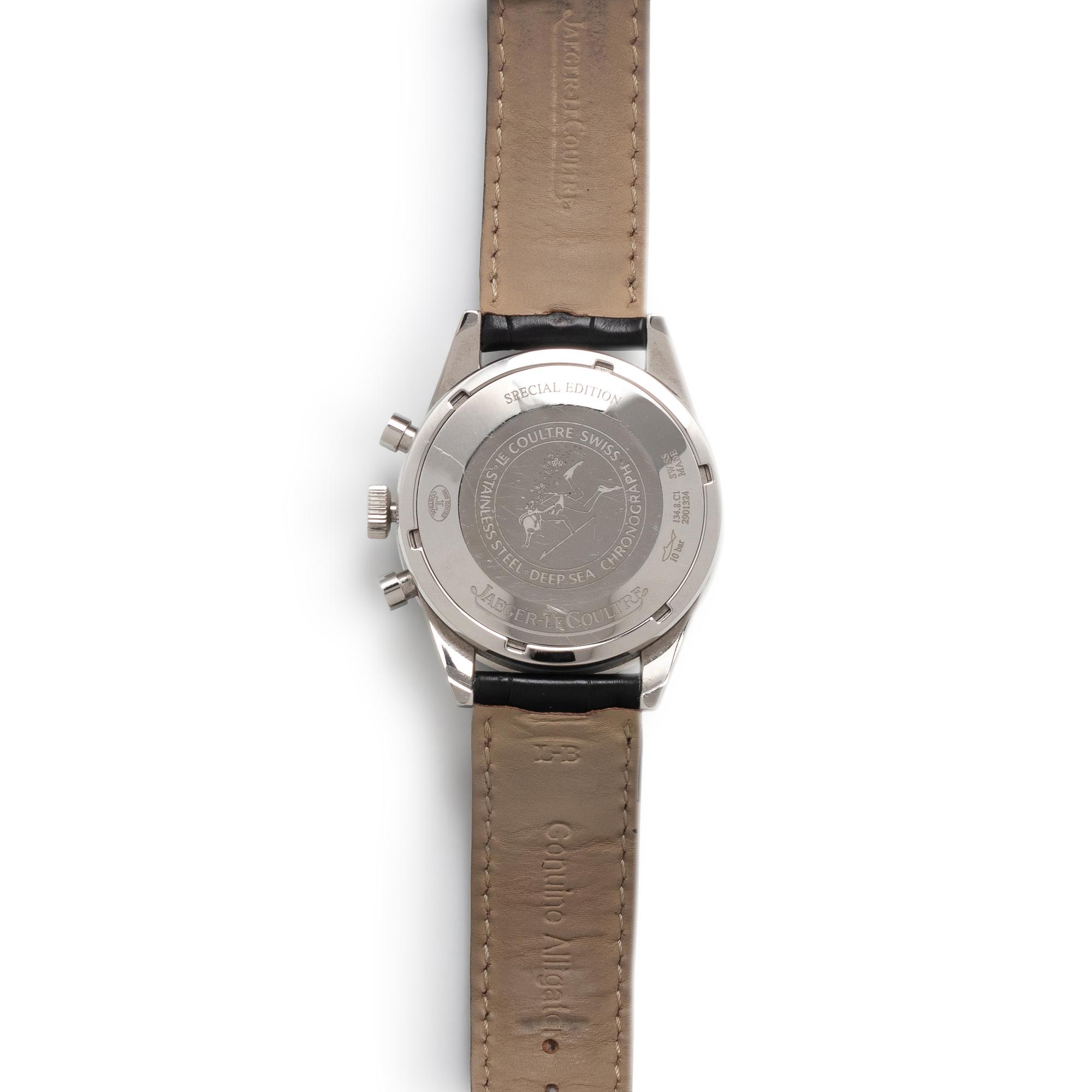 JAEGER-LeCOULTRE, REF. 134.8.C1 STAINLESS STEEL 'DEEP SEA' CHRONOGRAPH WATCH