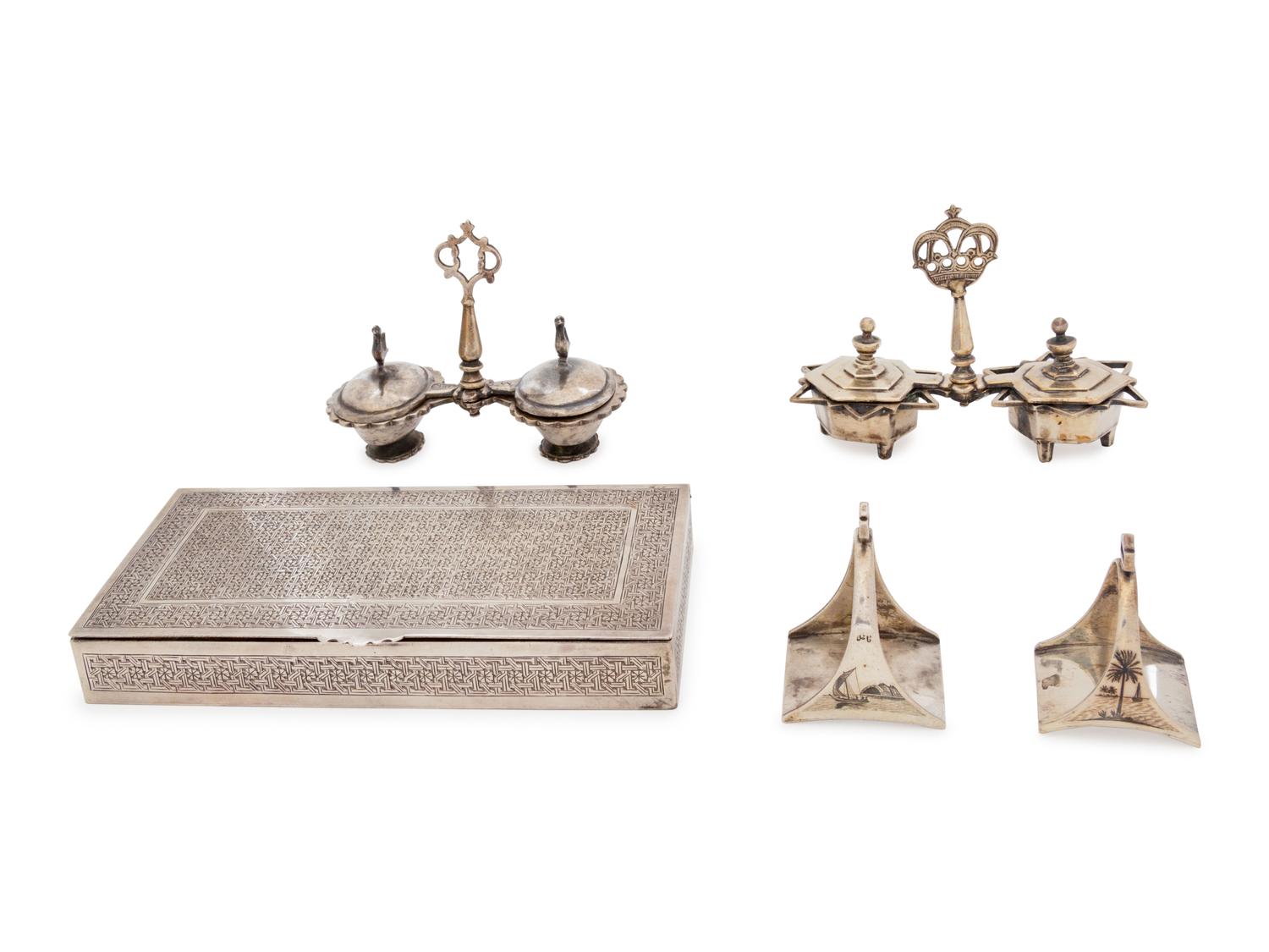 Four Iraqi Judaica Silver Articles
