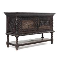 A Jacobean Revival Oak Sideboard