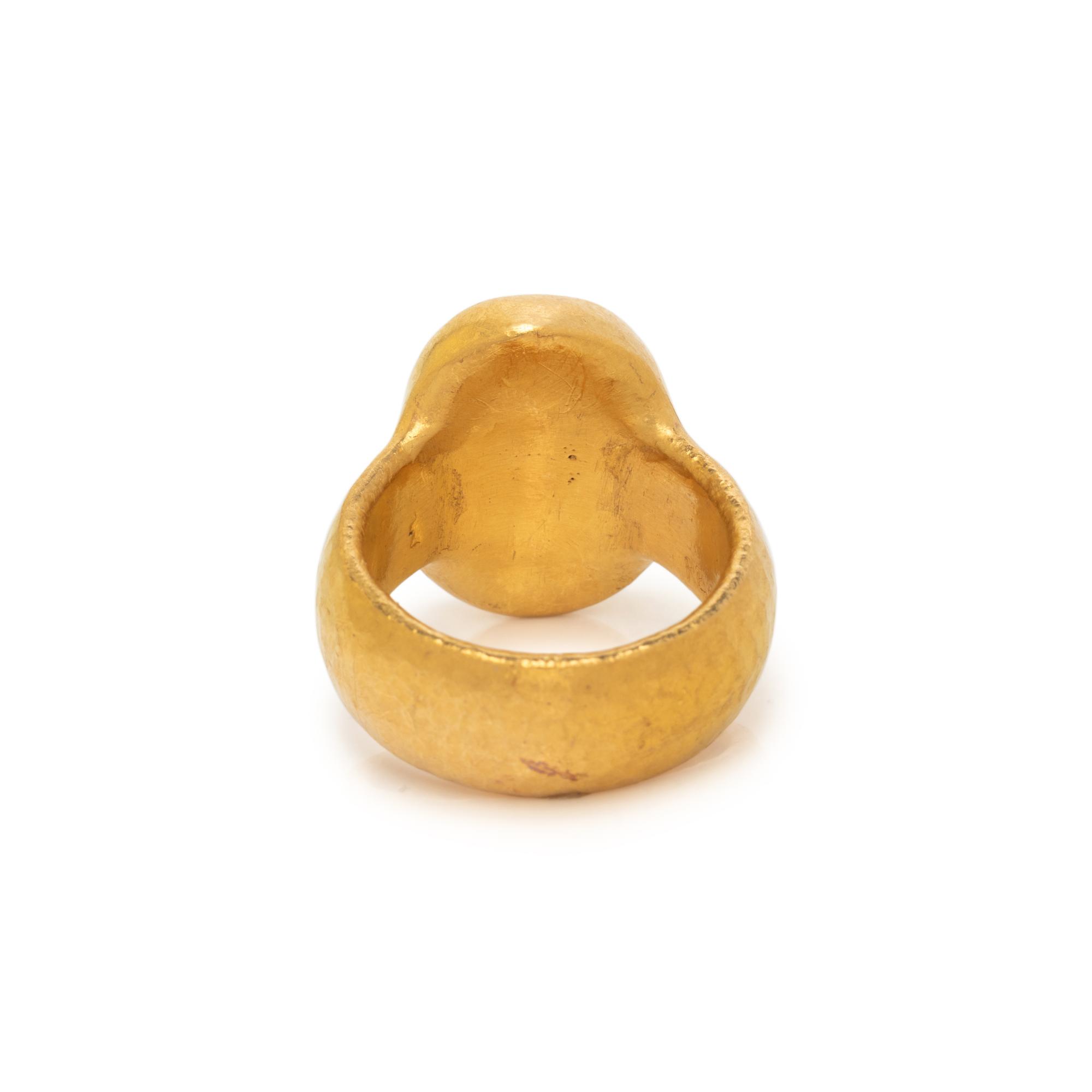 GURHAN, HIGH KARAT GOLD INTAGLIO RING