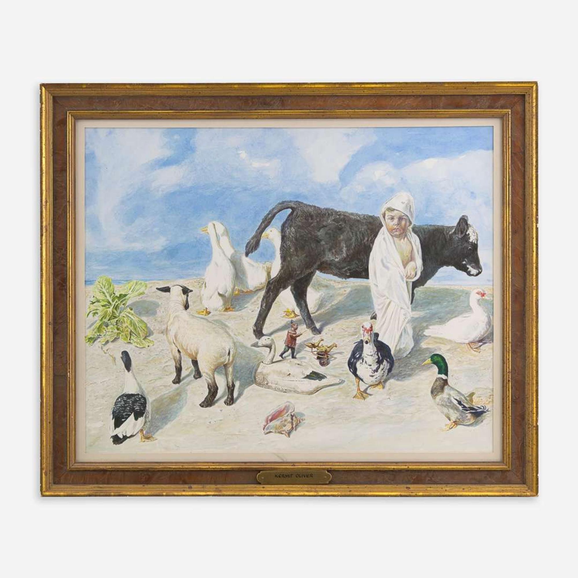 Kermit Oliver (American, B. 1943) Untitled (Beach Menagerie)
