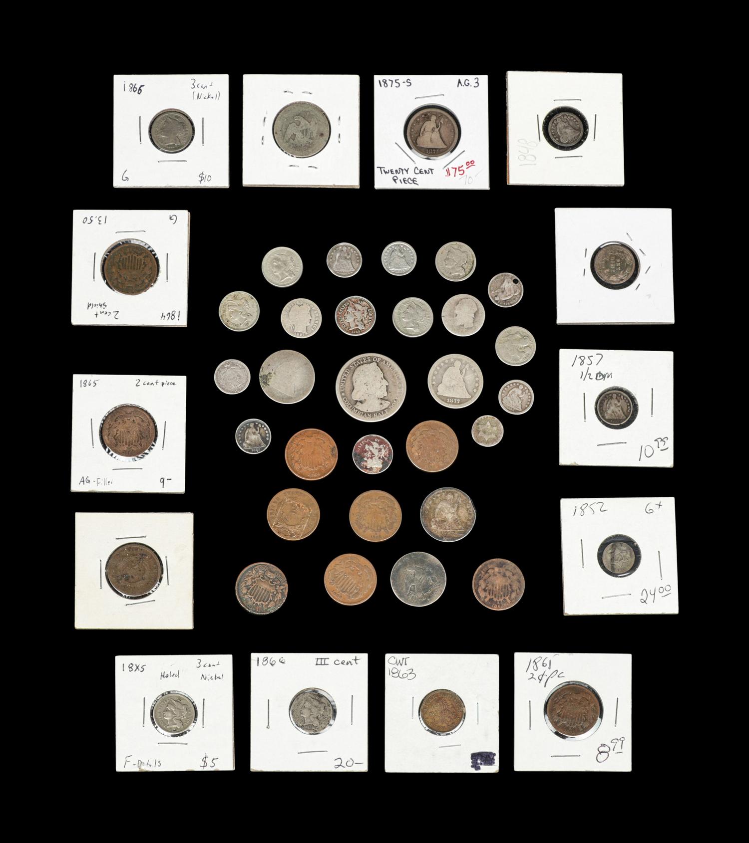 A Collection of 19th Century United States Coins