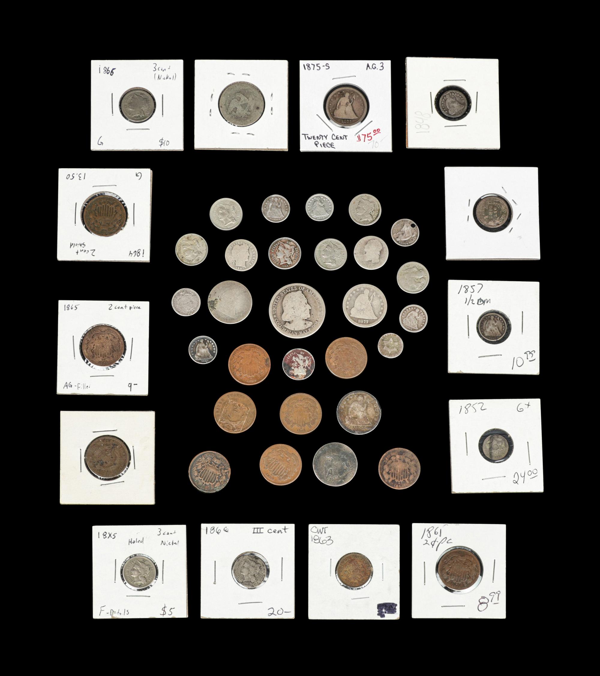 A Collection of 19th Century United States Coins