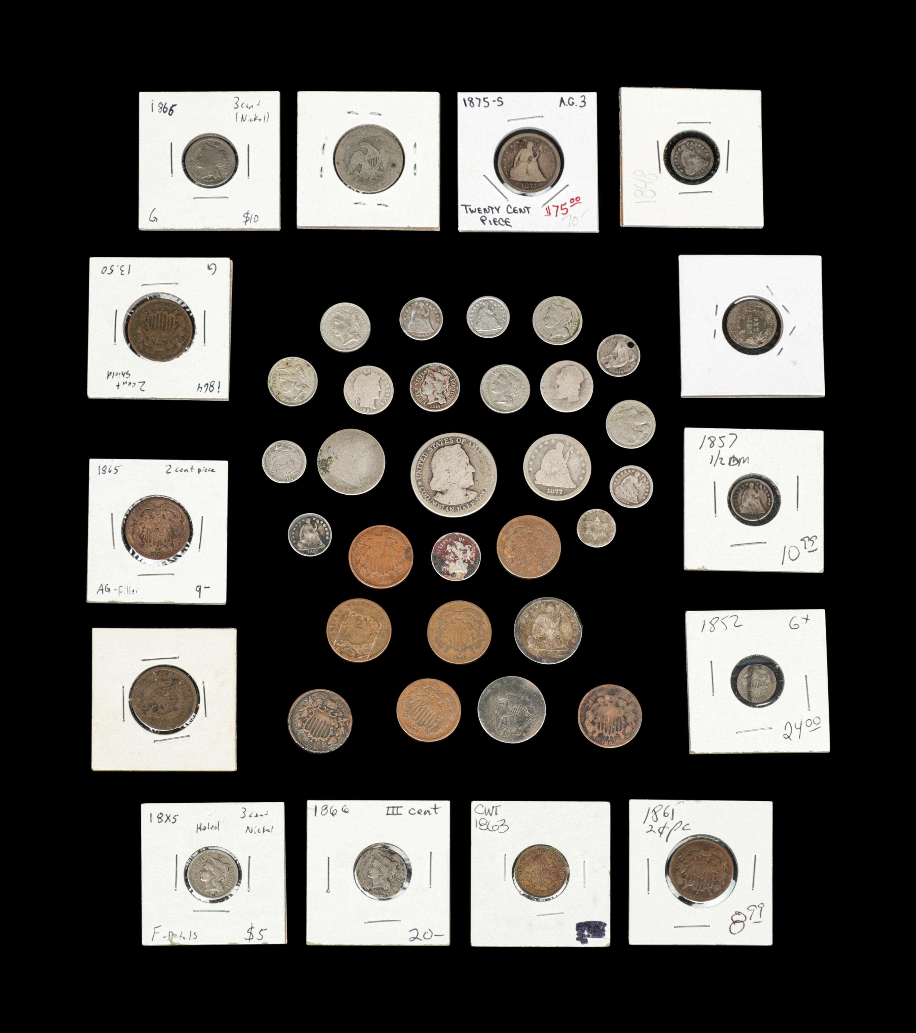 A Collection of 19th Century United States Coins
