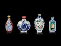 Four Chinese Porcelain Bottles