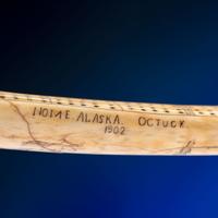John Octuck (Inuit, 1873-1918) Scrimshawed Cribbage Board