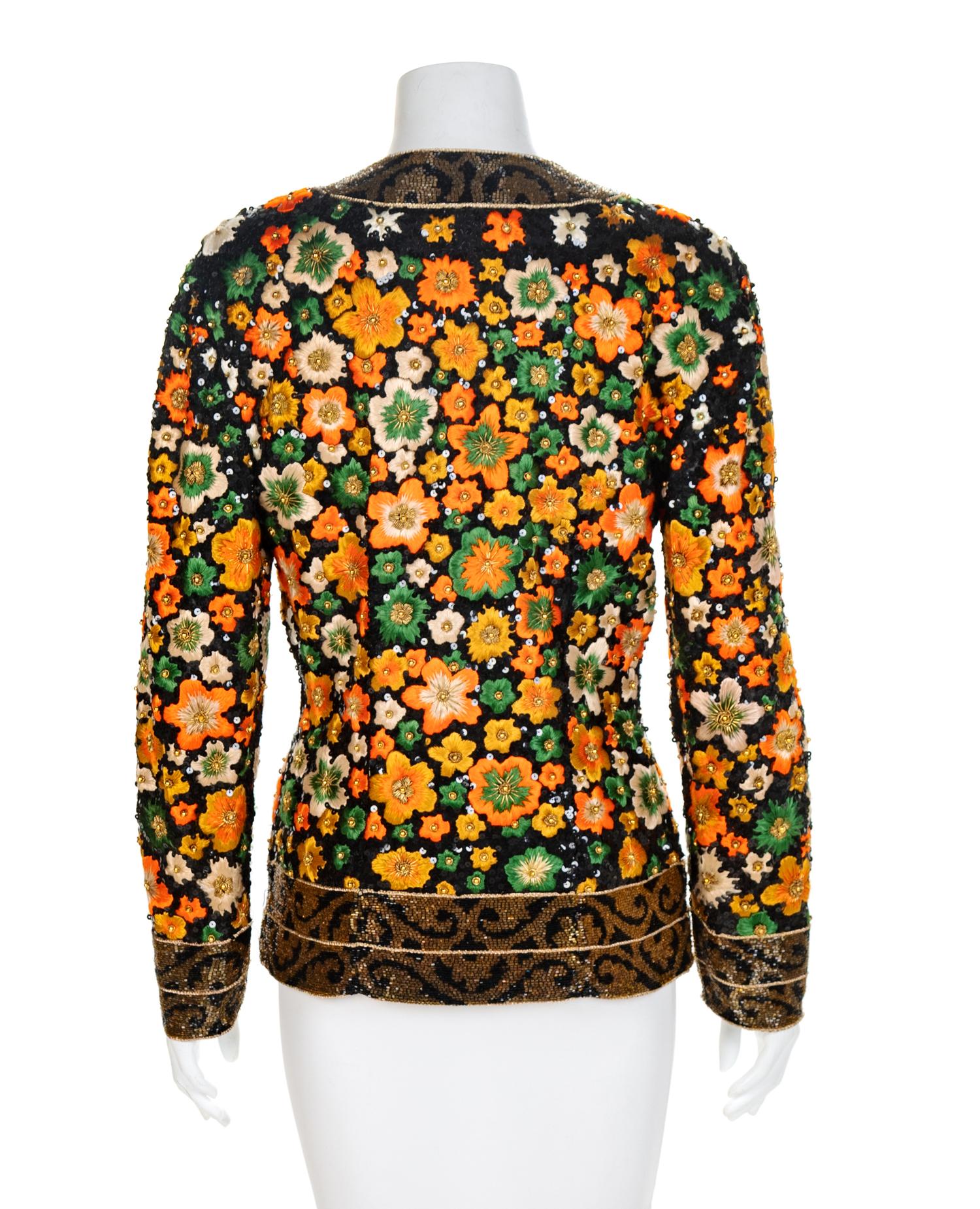 Naeem Khan Riazee Couture Jacket, 1980s Size label: 8