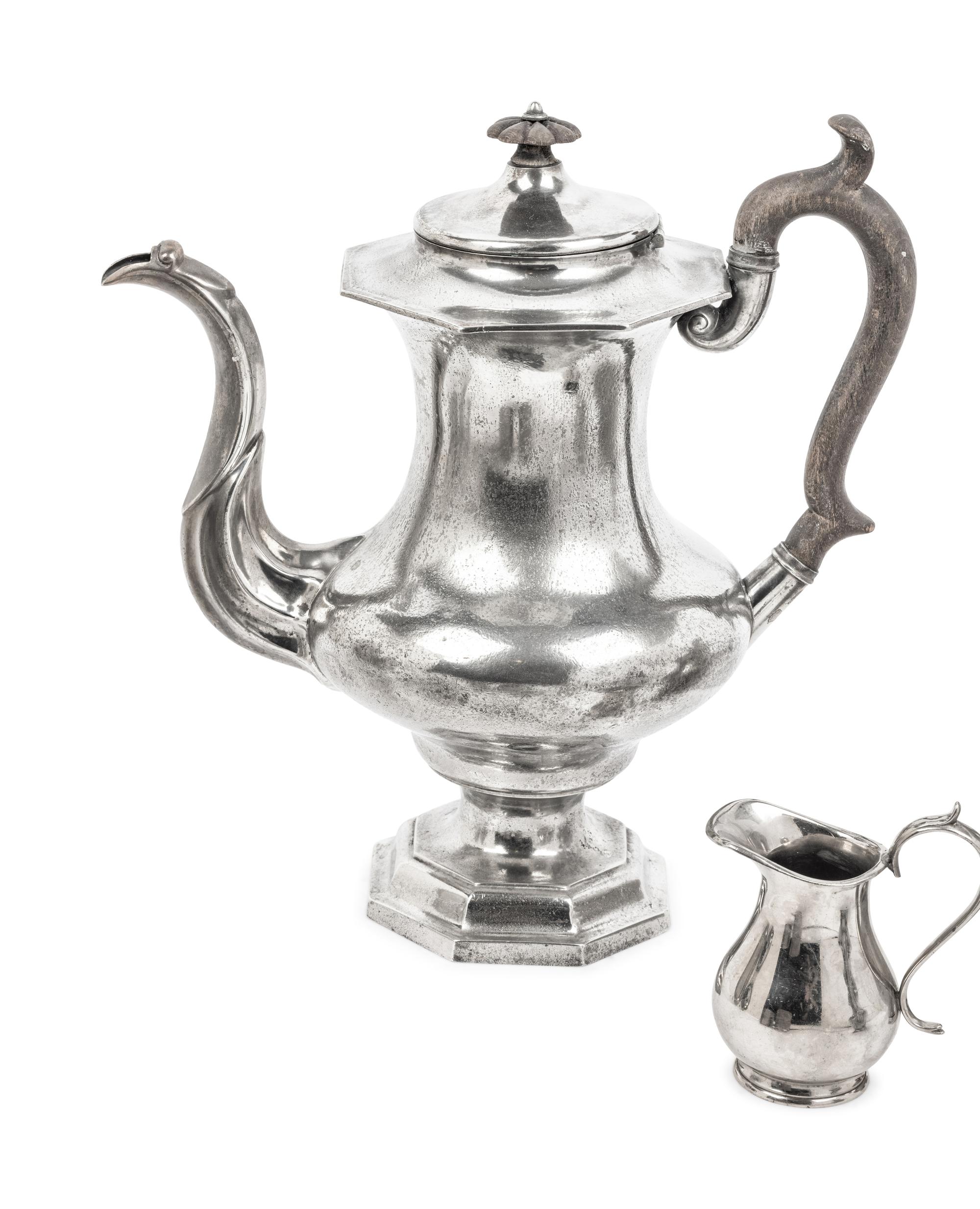 A Group of Pewter Table Articles
