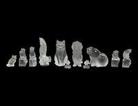 A Collection of Lalique Animal Figures