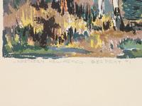 Five Works: Quiet Pool , edition 118/120; Fall Pasture , edition 94/130; Northern New Mexico , Over Print #1; Winter Afternoon; Night Stag , edition 129/150