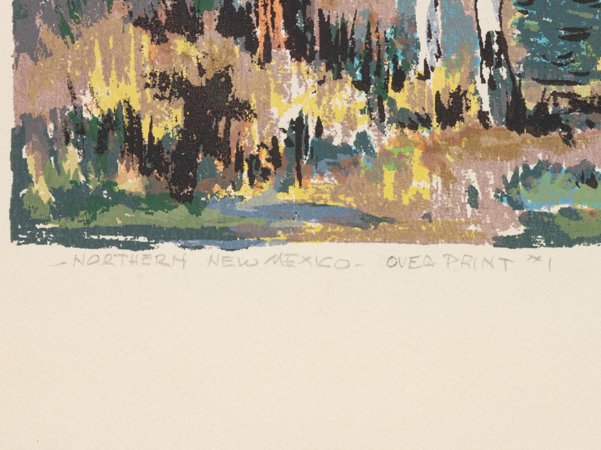 Five Works: Quiet Pool , edition 118/120; Fall Pasture , edition 94/130; Northern New Mexico , Over Print #1; Winter Afternoon; Night Stag , edition 129/150
