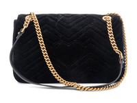 Gucci 110th Anniversary GG Marmont Small Dragon Velvet Shoulder Bag, 2017