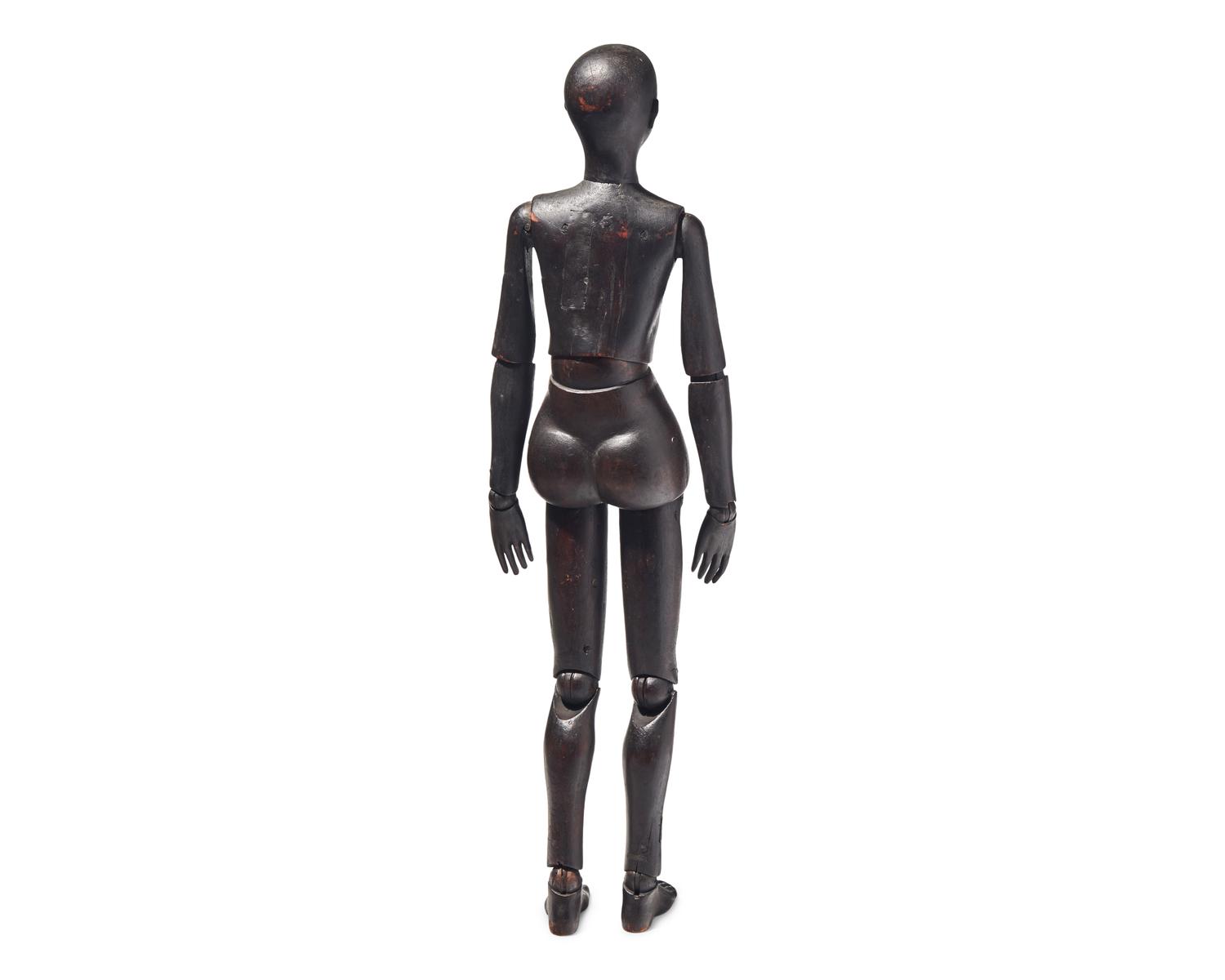 A Rare French Anatomically Correct Articulated Artist Mannequin