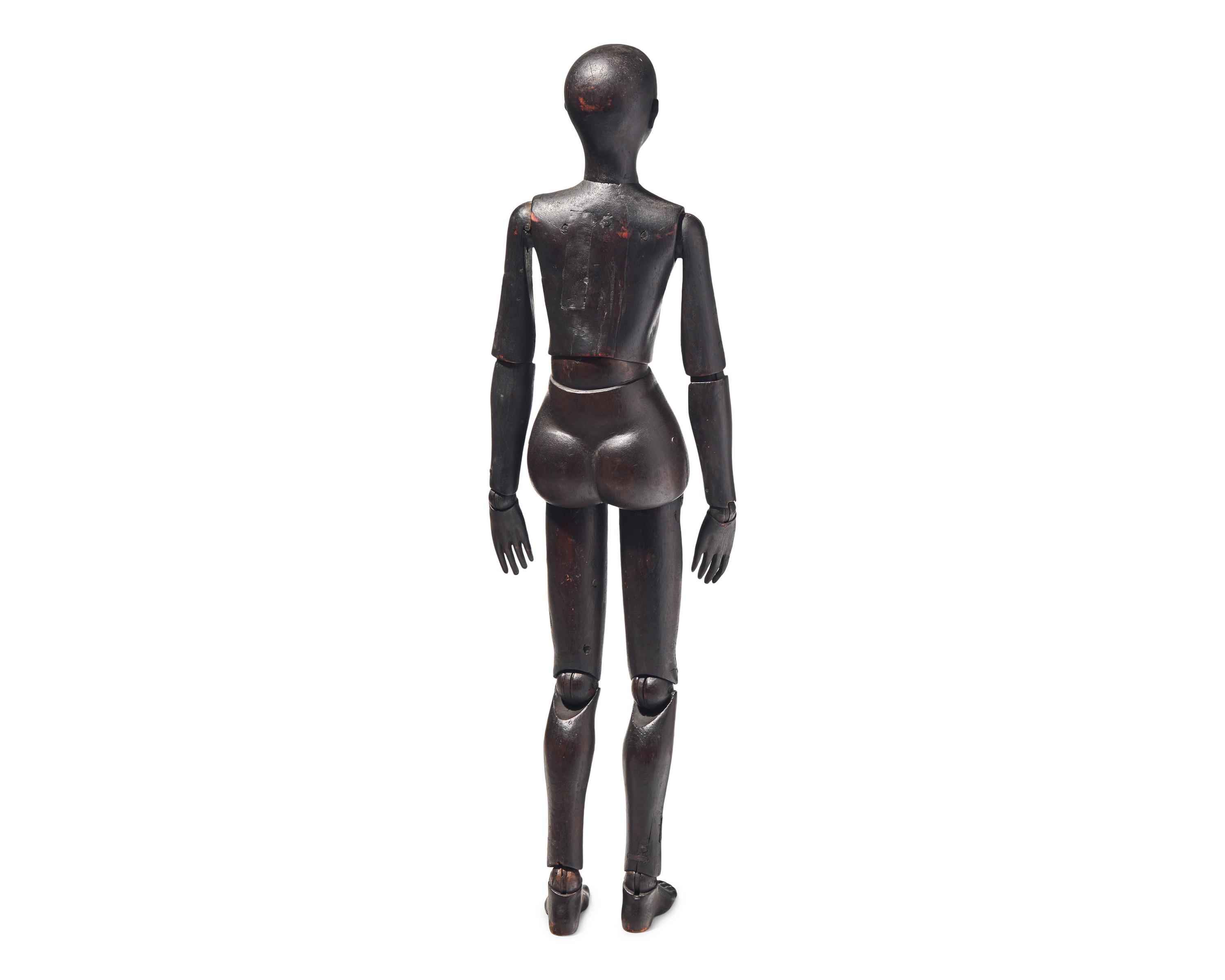 A Rare French Anatomically Correct Articulated Artist Mannequin