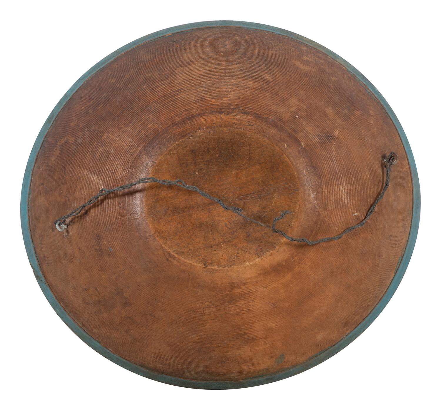An American Paint Decorated Dough Bowl