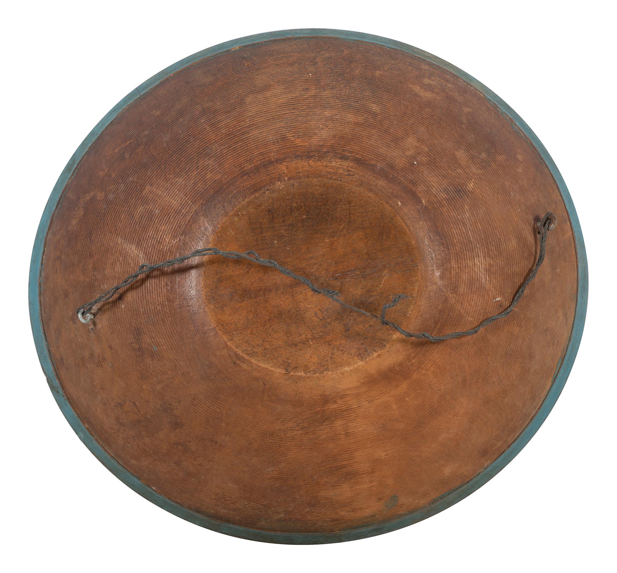 An American Paint Decorated Dough Bowl