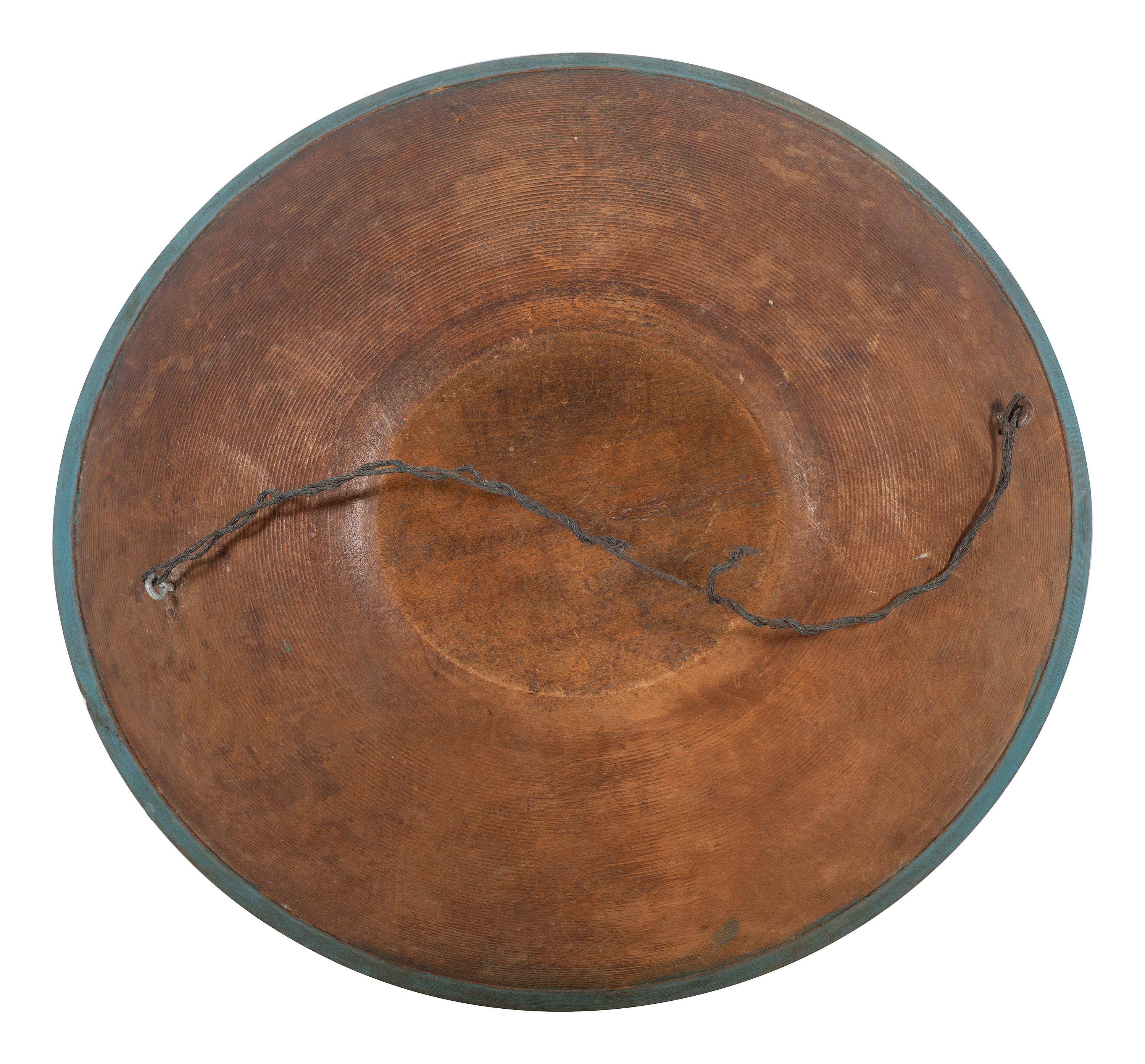 An American Paint Decorated Dough Bowl