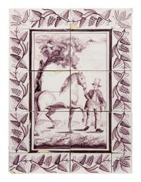 A Pair of Delftware Tile Plaques
