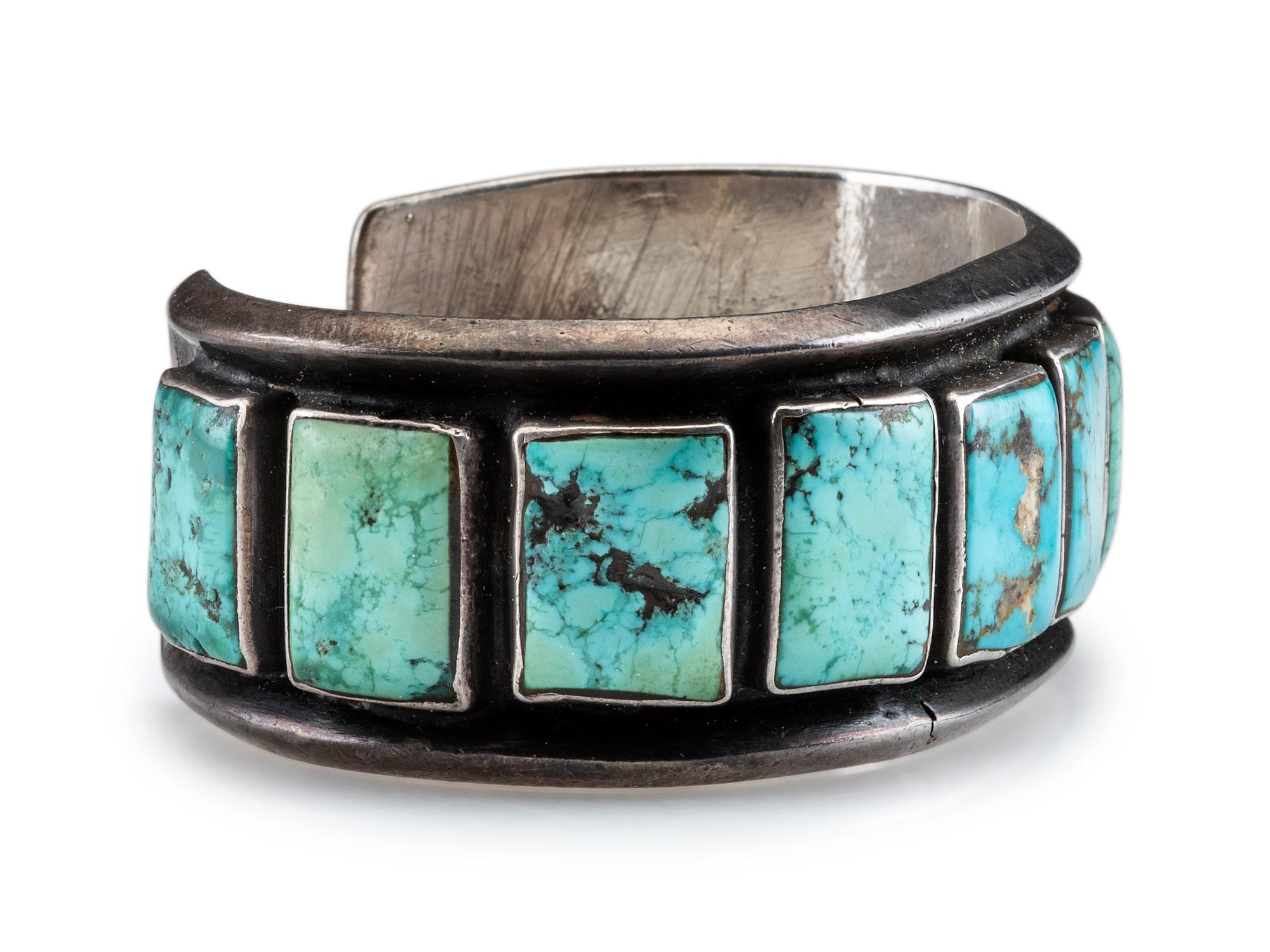 Silver and Turquoise Cuff Bracelet