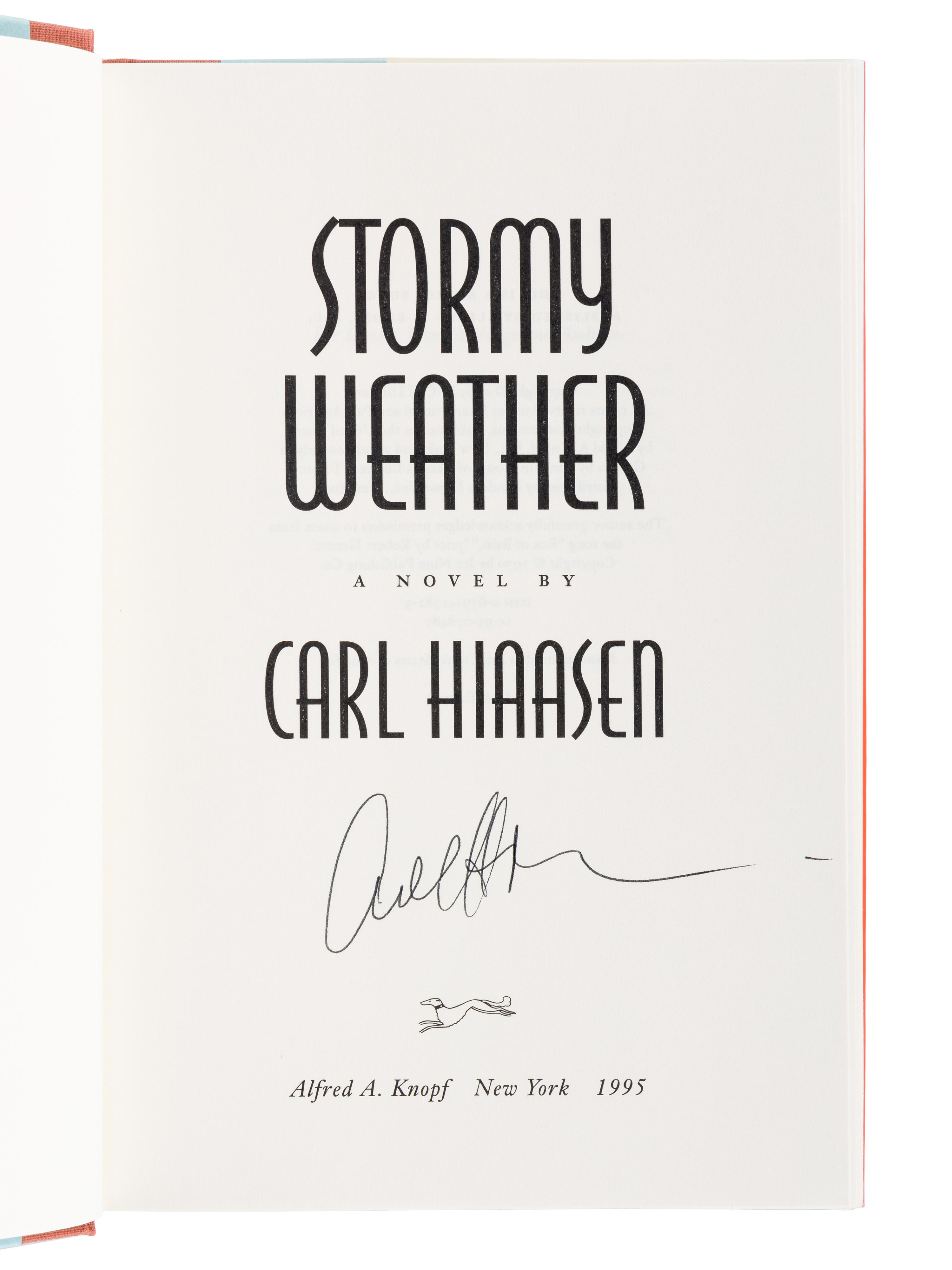 HIAASEN, Carl (b. 1953). Native Tongue . New York: Alfred A. Knopf, 1991.