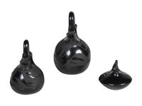 Miniature Blackware Wedding Vases