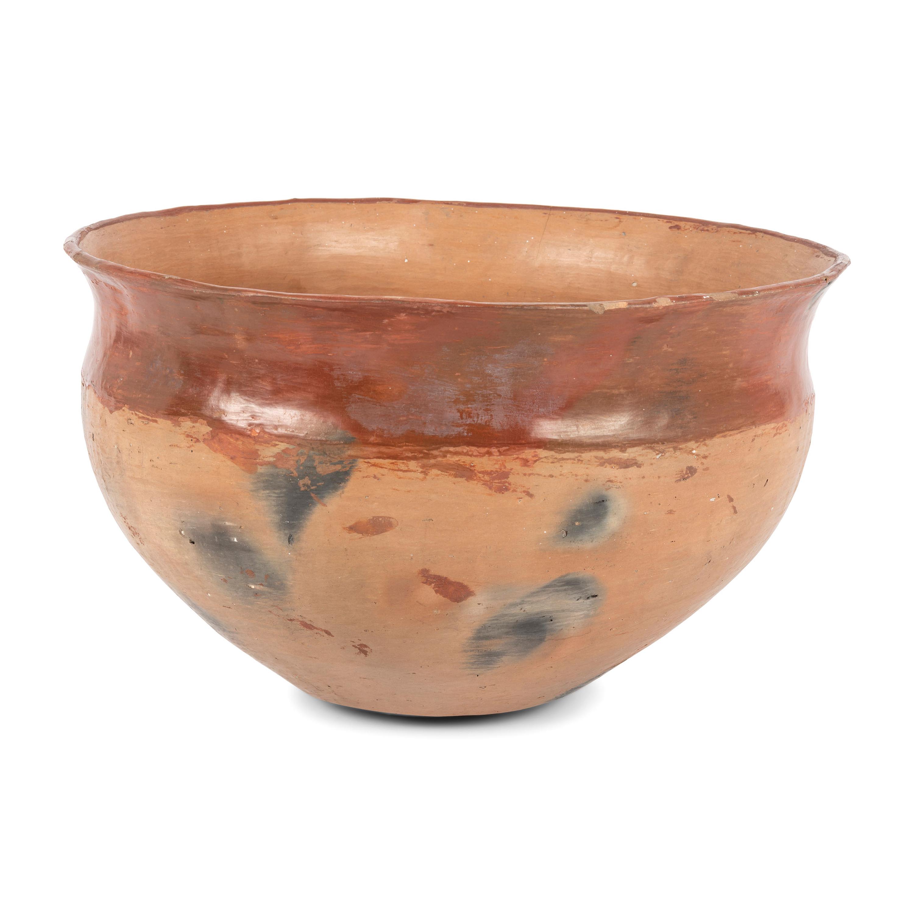 Ohkay Owingeh Redware Pottery Dough Bowl