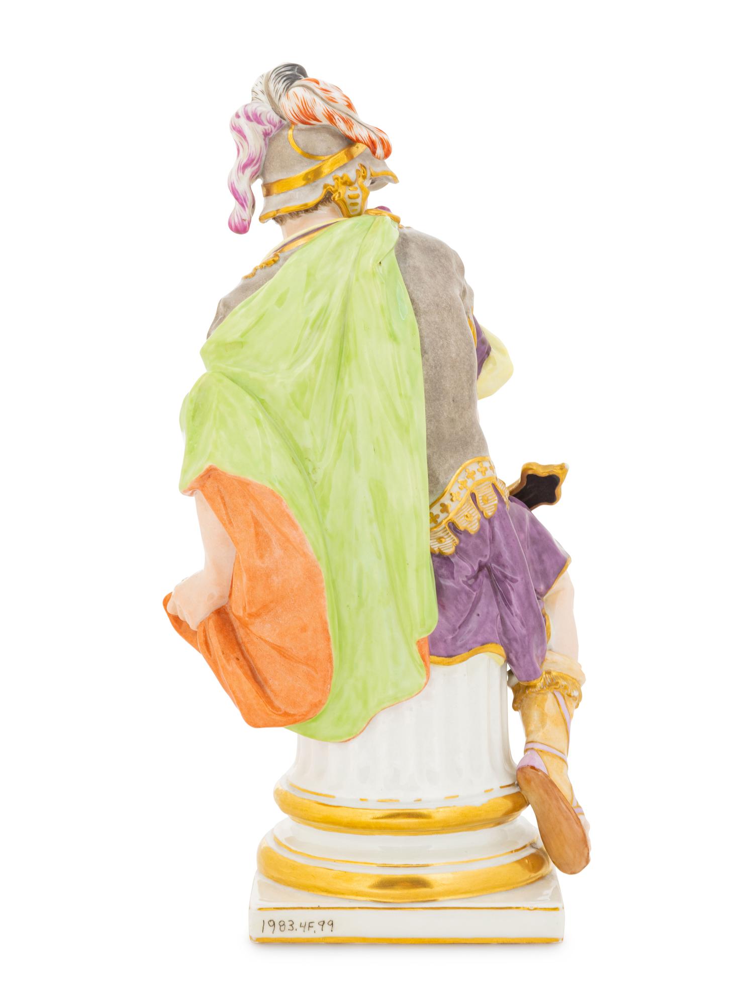 A Berlin (K.P.M.) Porcelain Figure of a Roman Soldier