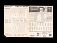 A Group of 12 1960s-70s Chicago Cubs Wrigley Field Signed Autograph Scorecards (Including Ernie Banks, Billy Williams, Fergie Jenkins and Ron Santo)