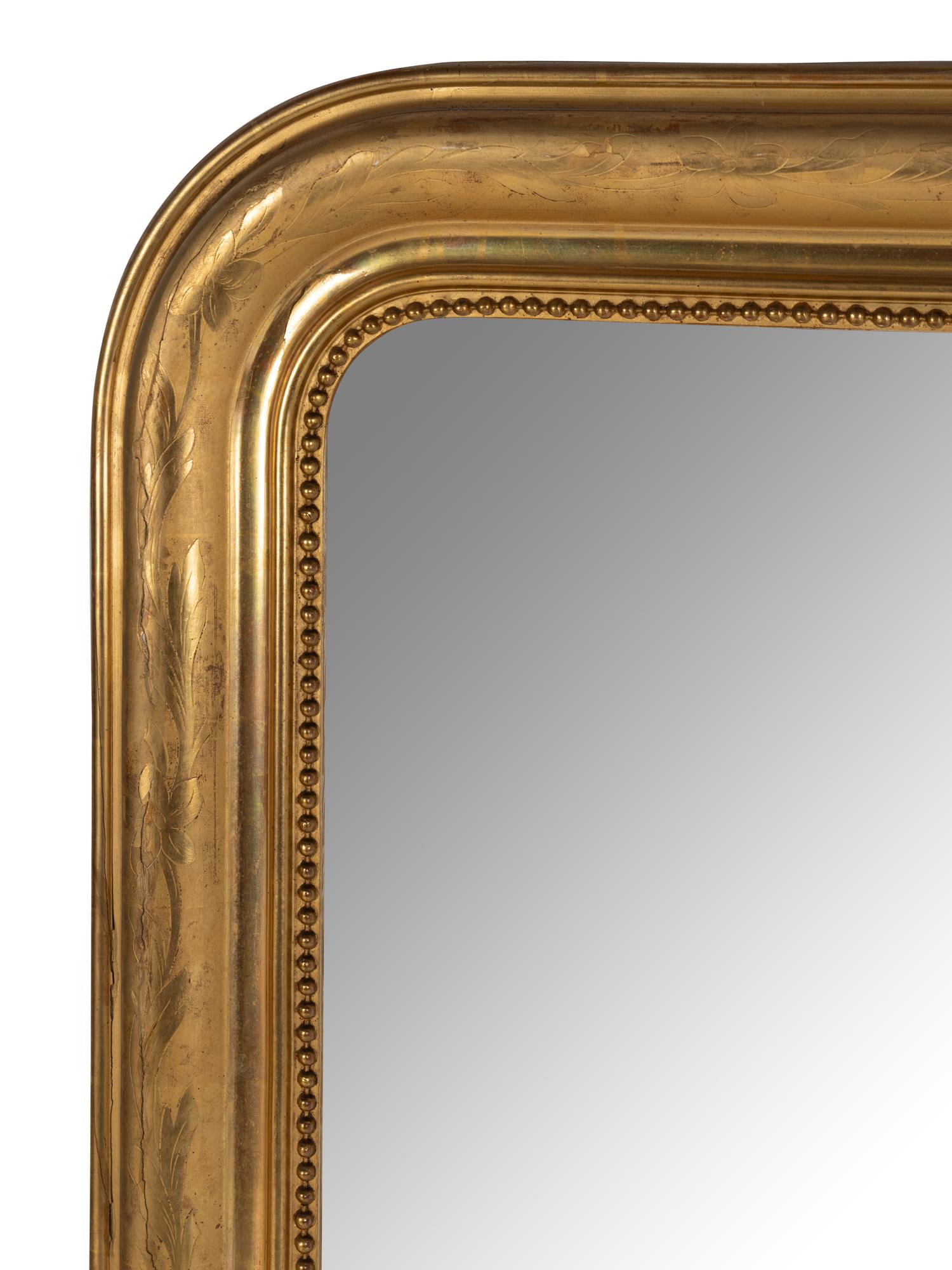 A Louis-Philippe Style Giltwood Mirror