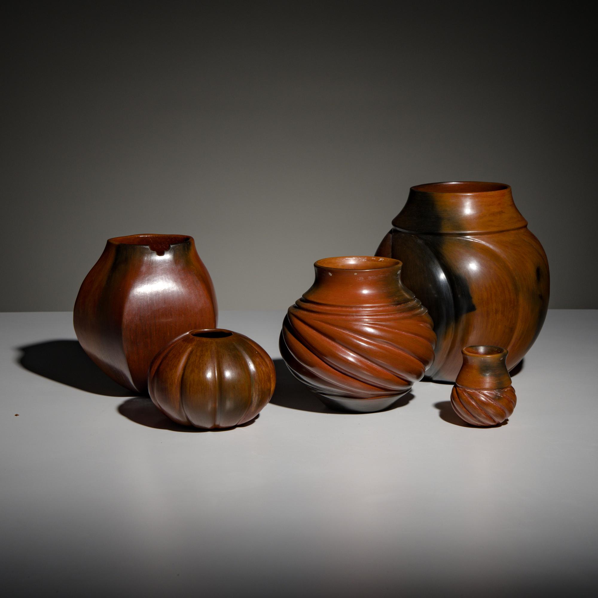 Samuel Manymules (Diné, b. 1963) — Pottery Jars