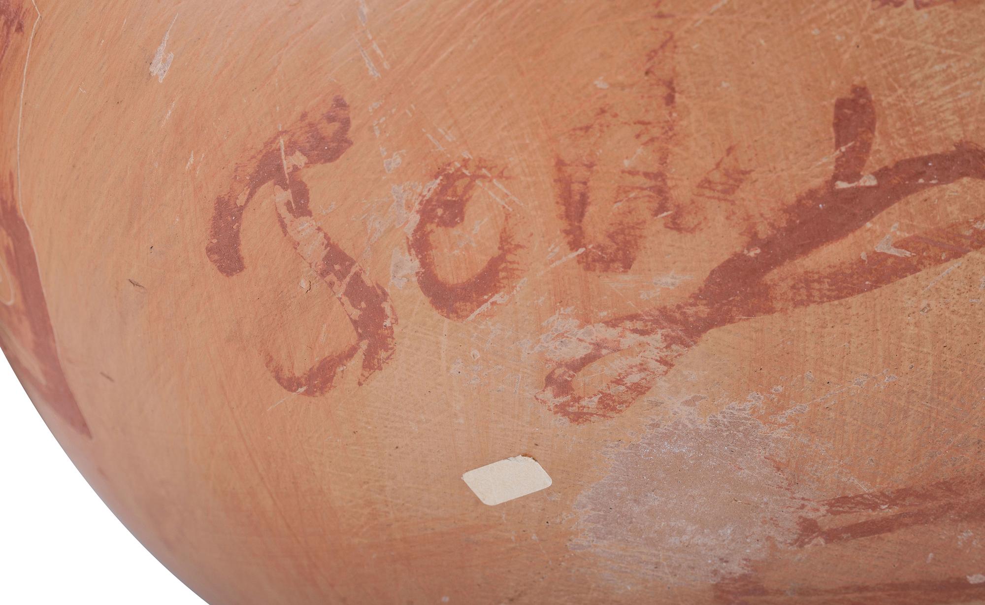 Red and Buff Pottery Olla