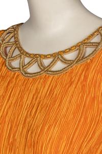 Mary McFadden Couture Pleated Gown