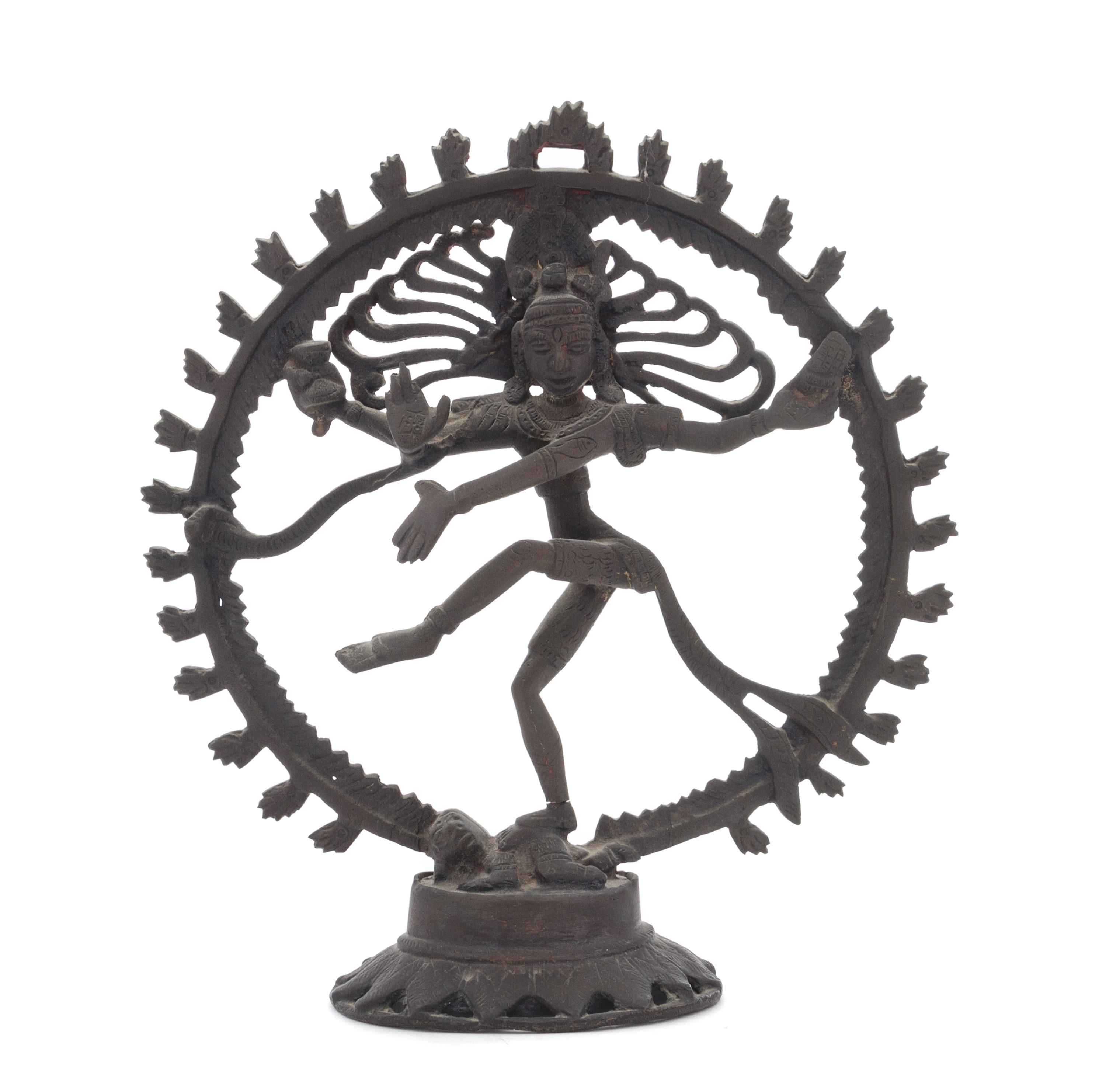 An Indian Bronze Figure of Shiva Nataraja Height 10 1/2 inches.