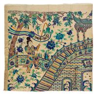 A Large Chinese Embroidered Silk Tapestry LATE 19TH CENTURY 96 x 72 inches. — LATE 19TH CENTURY