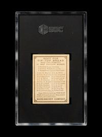 A 1910 Tip Top Bread Kirby White Baseball Card (SGC 1)