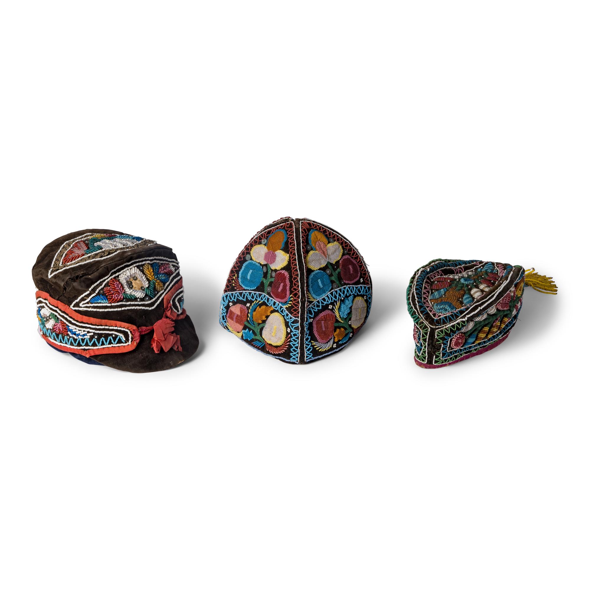 Haudenosaunee Beaded Caps