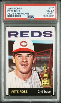 A 1964 Topps Pete Rose Baseball Card No. 125 (PSA 4 VG-EX MC)