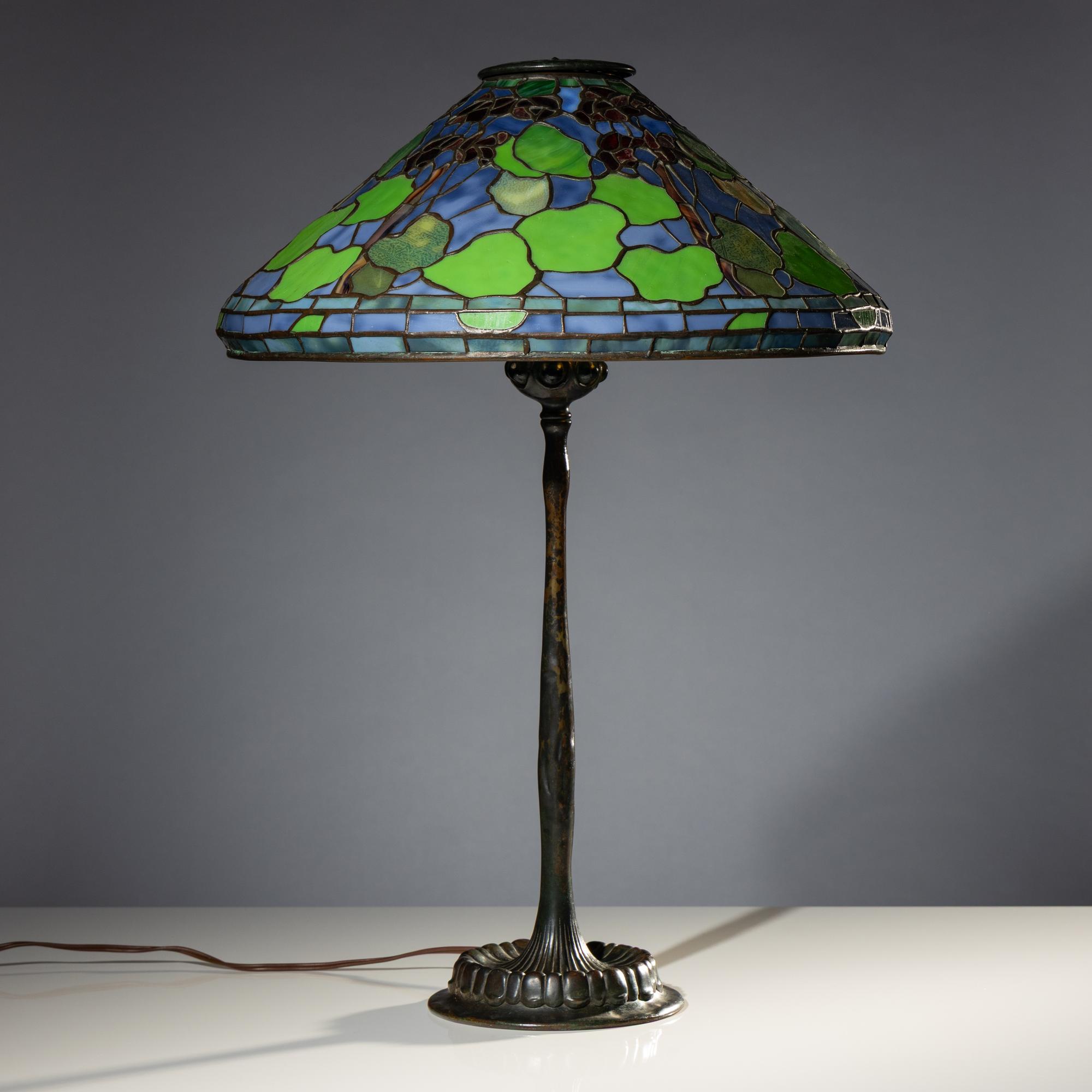 Table lamp with Geranium shade